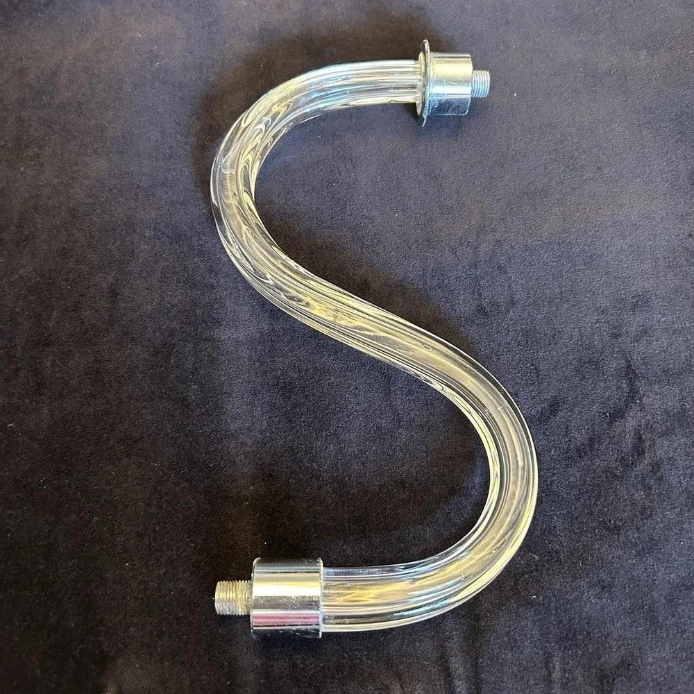 Vtg Antique 5 Arm Chandelier Lamp‎ Ribbed Replacement Part S Arm 9